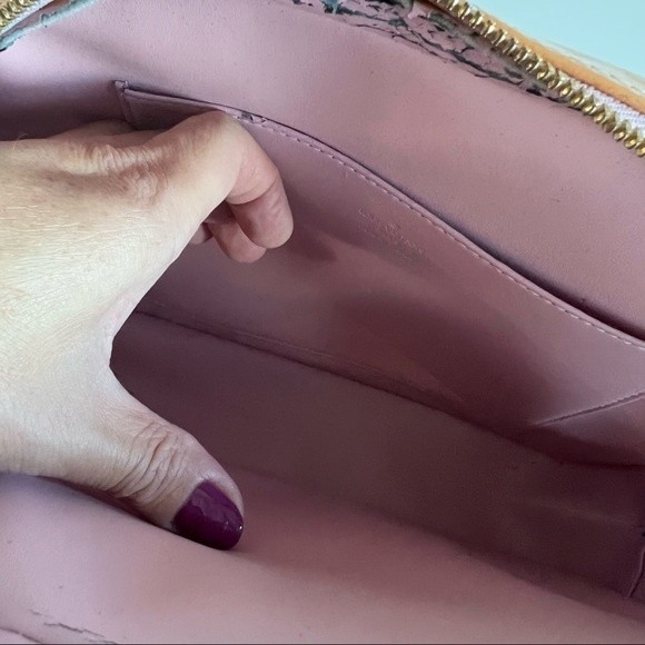 Louis Vuitton LV Backpack Bag  Orange Vernis Authentic - Picture 7 of 13